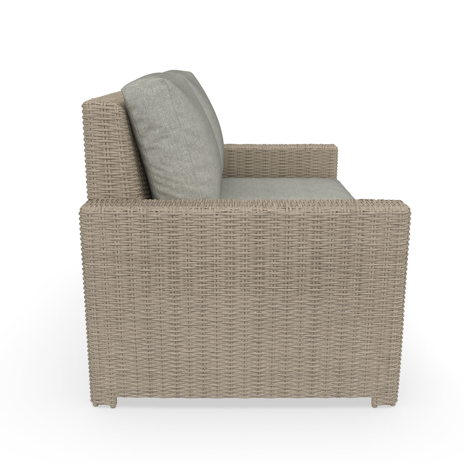 Henri 61" Sunbrella® Patio Loveseat, Canvas Granite