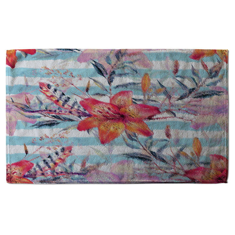 Cotton Floral Tea Towel Kitchen Towel