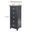 Lois 5 Drawer 45Cm W Tallboy