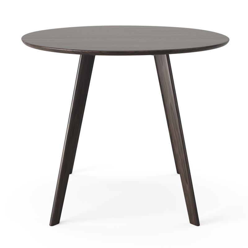 Donasia Round Dining Table, Charcoal Walnut
