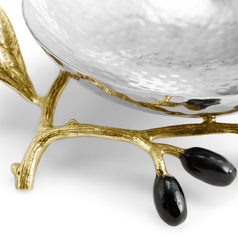 Olive Branch Handmade Dessert Bowl