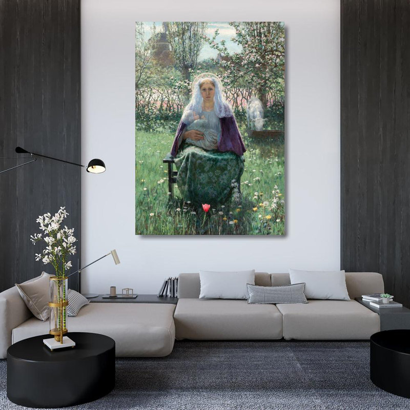 Art sur toile tendue World Gallery, "The Blessed Mother", George
