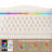 Kaliya Velvet Upholstered Platform Bed with LED Lighting and Storage Drawers-438663467-438518509