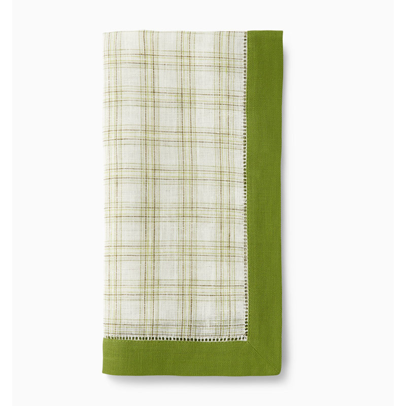 Mikela Linen Square Napkins, Fern