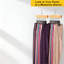 Organisateur de jambes peu encombrant avec cintres pivotants à 360 °, pouvant contenir 20 pantalons, jeans, shorts, chapeaux, chaussettes, pinces antidérapantes, solution de rangement pour garde-robe en bois