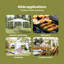 vidaXL Party Tent Polyethylene and Steel Event Outdoor Canopy Garden Shade Sun-221664424-221664425