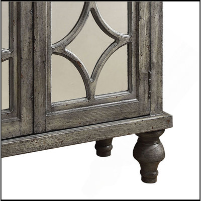 Weathered Grey 2-Door Console Table