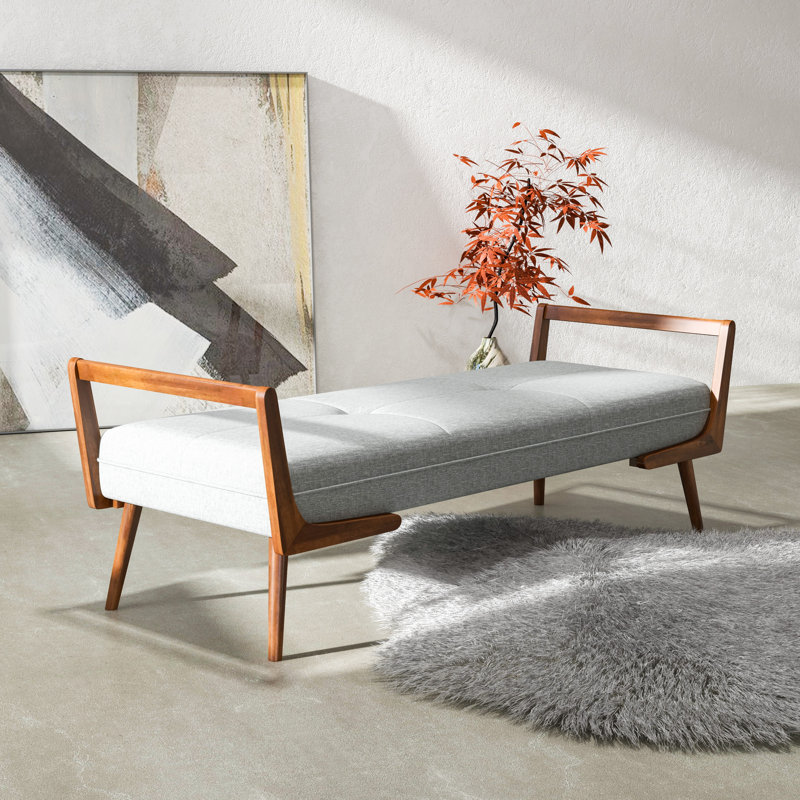 Jhase Polyester Blend Upholstered Bench