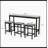 Modern Design Kitchen Dining Table, Pub Table, Long Dining Table Set with 3 Stools, Easy Assembly-1819818274