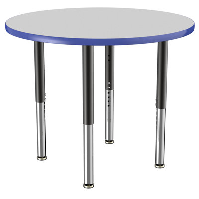 Round T-Mold Adjustable Height Activity Table