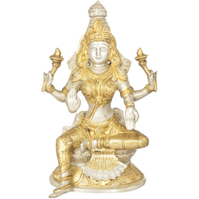 Quatre Lakshmi à quatre bras assis à Lalitasana