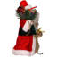 12'' Fabric Christmas Lighted Hanging Figurine Ornament