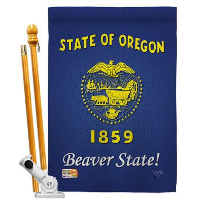 Double Sided 40'' H x 28'' W Polyester Flag Set