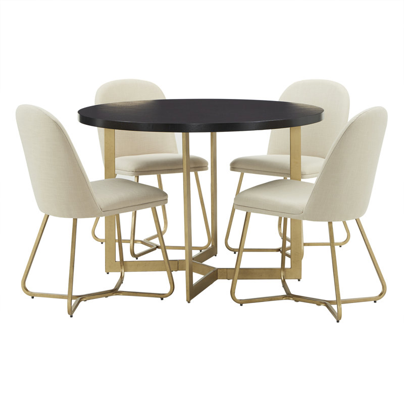 Ainhoa 4 - Person Trestle Dining Set, Beige