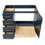 42" Single Bathroom Vanity Base only-666643127