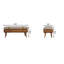 Banc en bois massif avec garniture cloutée-1441416910