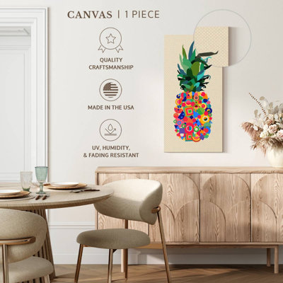 Abstract Pineapple Canvas Print