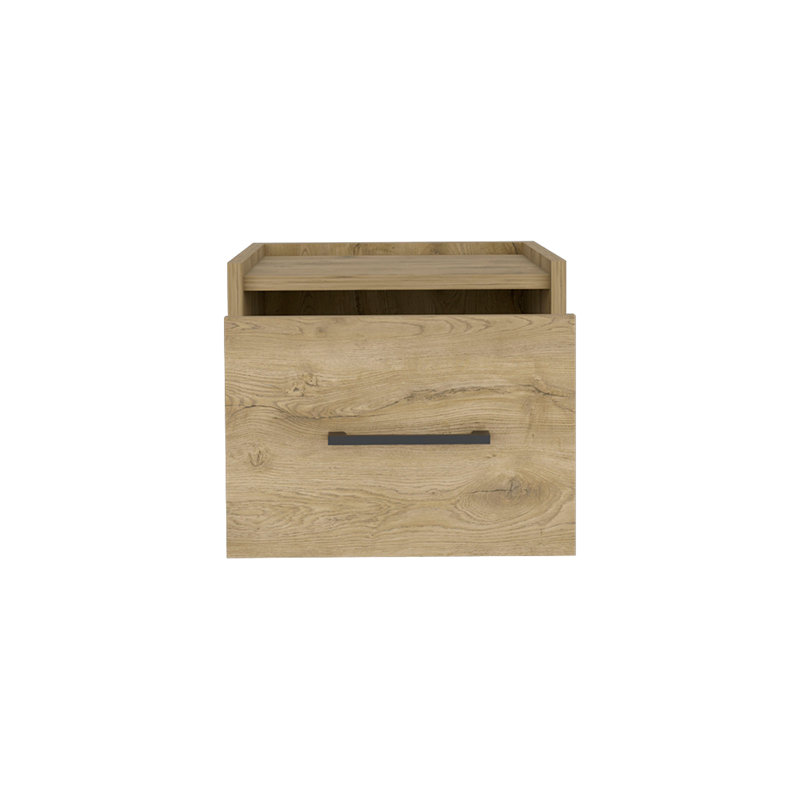 Amadora 2 Drawer Bedside Table, Light Brown