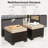 8-Piece Outdoor HDPE Wicker Patio Sofa Set With Cushions And Ottomans-1785315297