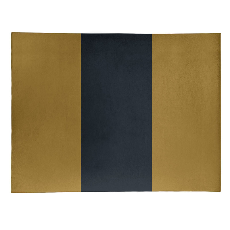 Tapis à rayures de football jaune jacksonville, Rectangle 5 pi x 7 pi