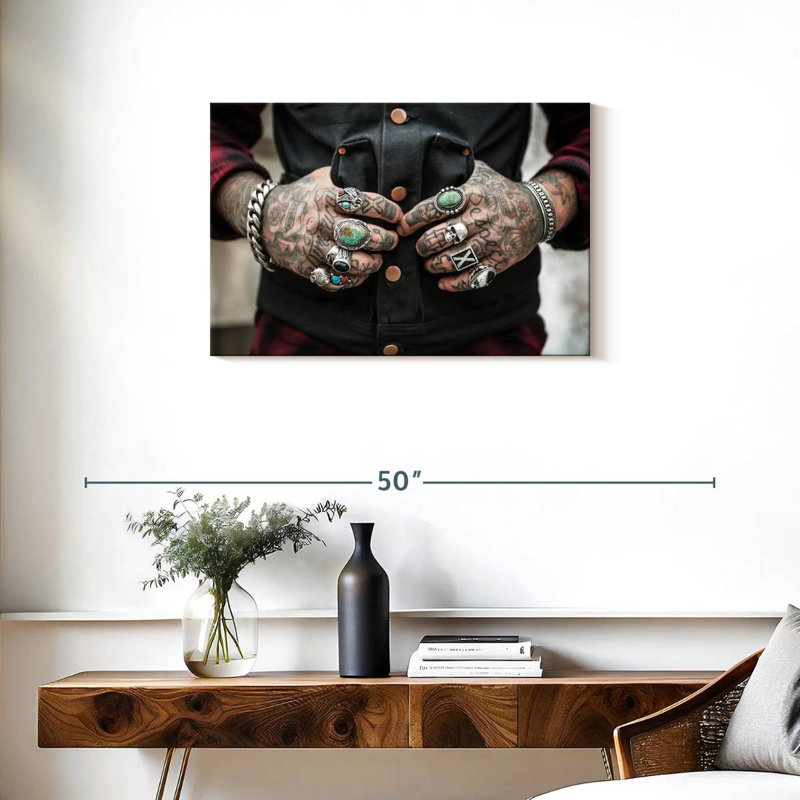 Senne Tattoos, 20" H x 30" W
