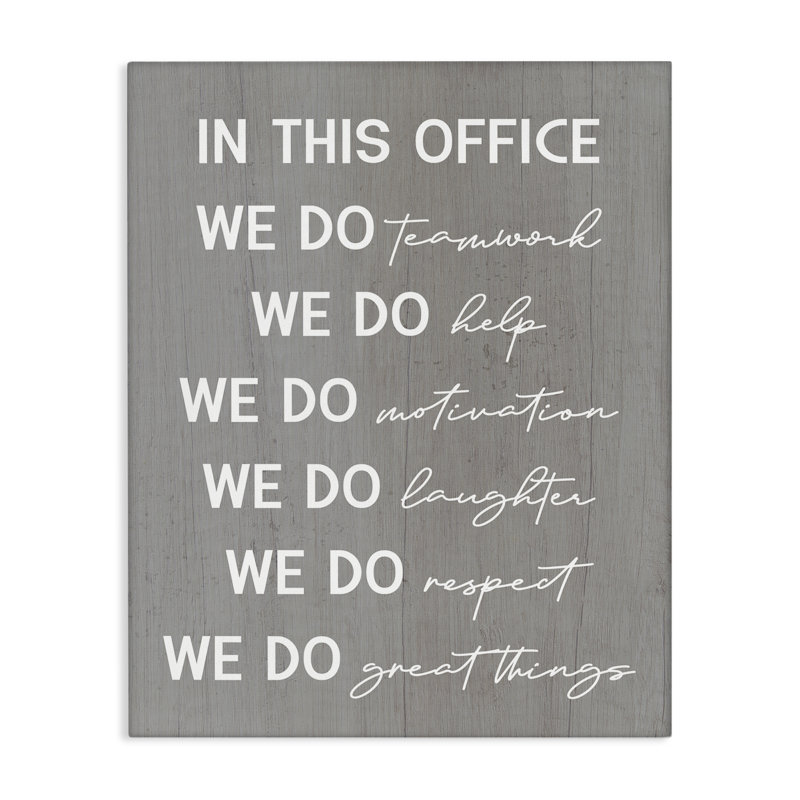 Art inspirant sur toile, phrases de bureau par Daphne Polselli bp-889_CN, H 48 po x l 36 po