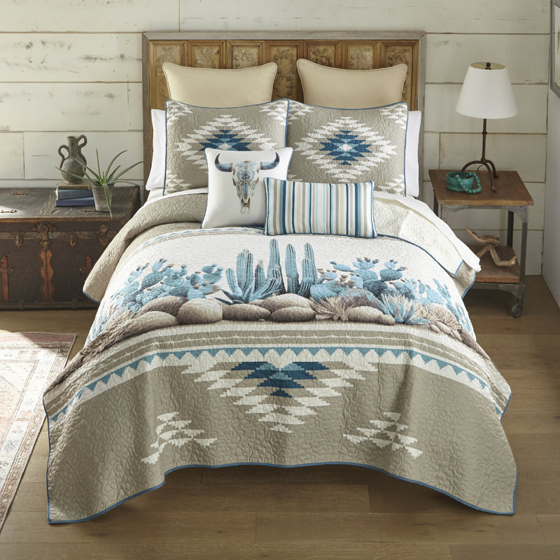 Ensemble de courtepointe simple 2 pièces Donna Sharp Cacti Southwest