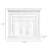Nut-Brown Solid Wood Freestanding Fireplace