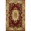 Tapis indien floral de style victorien rouge 6 x 10