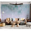Adhésif mural pelez et collez - composition florale turquoise clair-1670594309