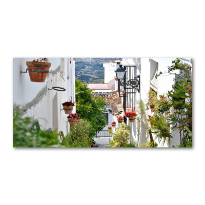 A Charming Street - Wrapped Canvas Print