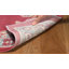 Tapis rouge / turquoise en PE / coton / polypropylène / latex à motif oriental Doucet-32293719