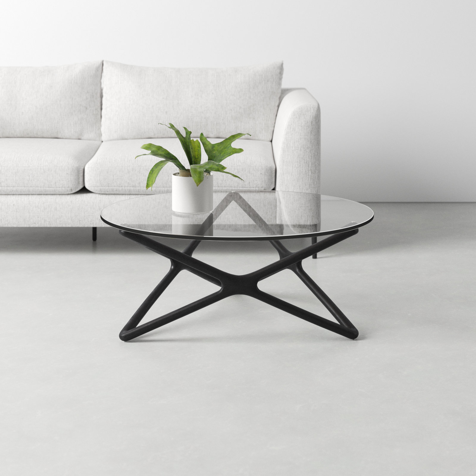 Lark 40" Coffee Table, Black