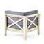 Chaise avec accoudoirs en bois gris R