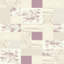 Tapis beige / mauve en polyester tissé à la machine McKean-828342118
