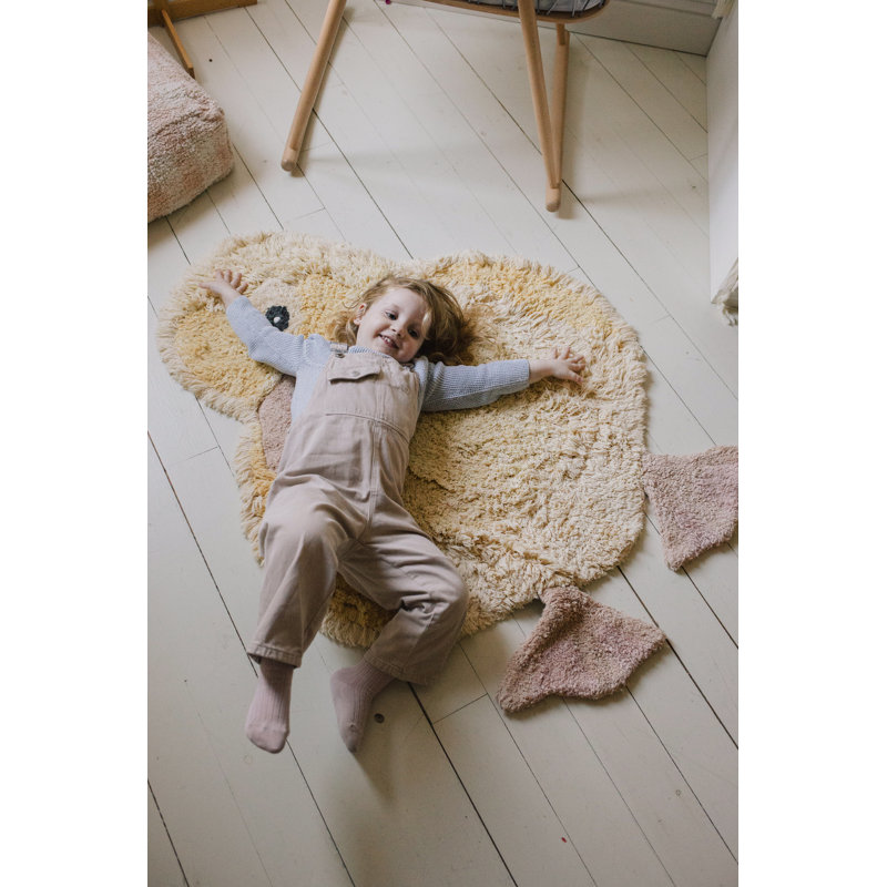 Washable Animal Cotton Rug Ducky