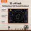 Tableau noir mural en acier