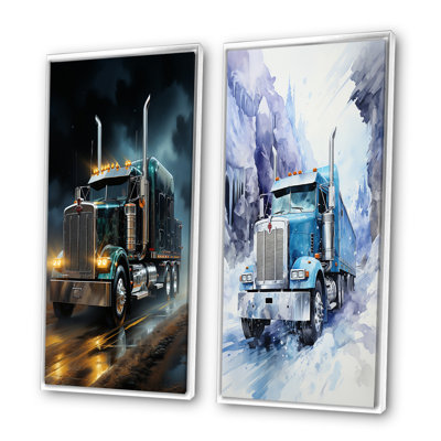 «Semi Truck Midnight Cruiser», 2 pièces