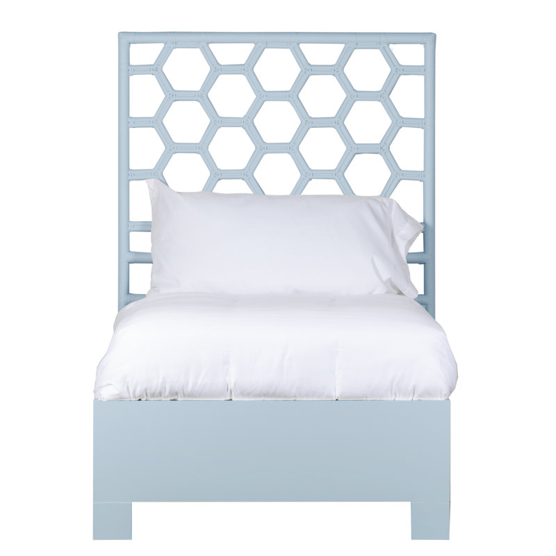 Lit plateforme Honeycomb, Simple extra long, Regatta Blue