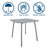 June Square Metal Outdoor Dining Table With Umbrella Hole , 36'' in. W 36'' in. D-66642505
