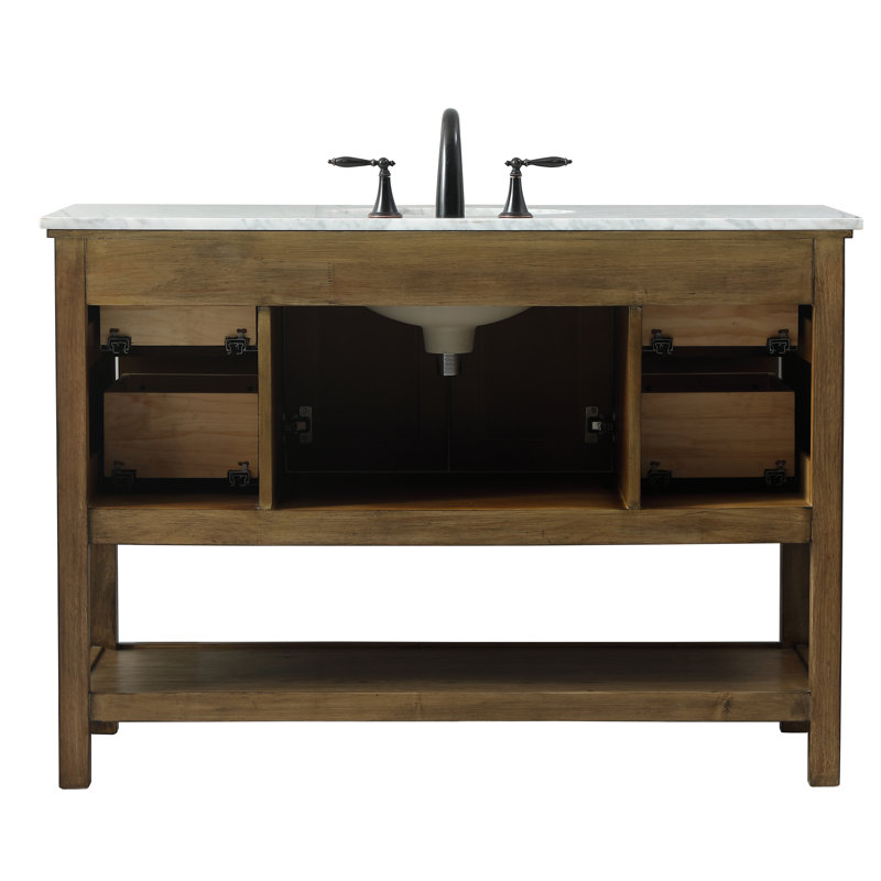 Ensemble de meuble-lavabo simple 48 po Bonsai, Bois flottant