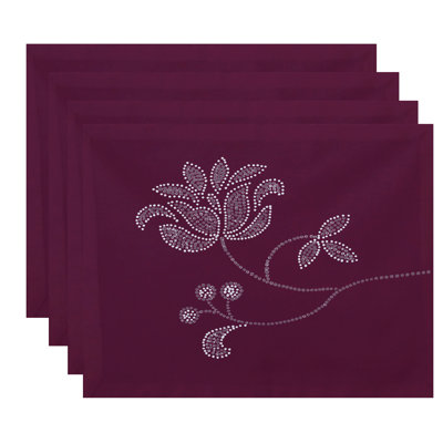 Gordonsville Polyester Floral Rectangle Placemat