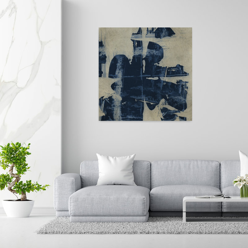 Art contemporain contemporain abstrait, H 48 po x l 48 po