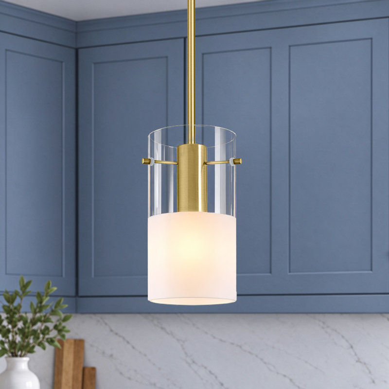 1 Pendant, Brushed Gold