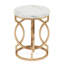 Table de bout chic avec plateau en faux marbre