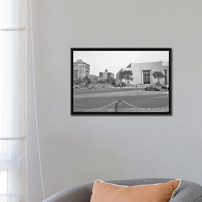 Reproduction de photo sur toile tendue, "années 1950 brooklyn public boroughle très grand look vu de the grand armée plaza qui cherche à eastern parkway" , reproduction de photo sur toile tendue