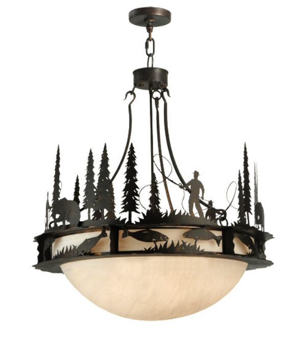 Fisherman 6 - Light Pendant, Blackwash