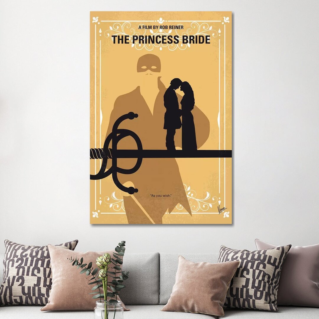 Leinwandbild The Princess Bride Minimal Movie Poster von Dean Crouser