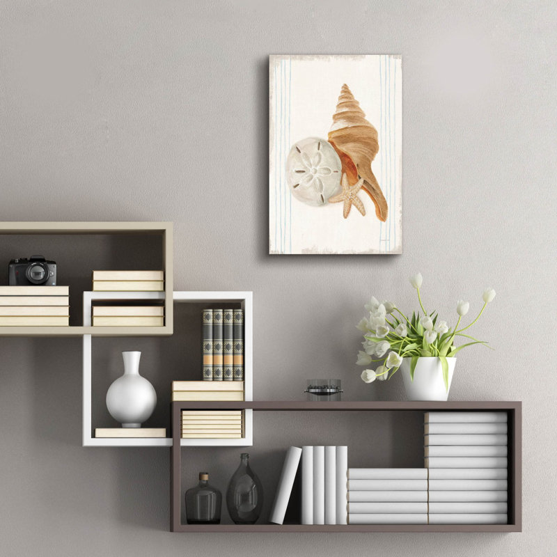  «Floursack Nautical Shells 3» par Danhui Nai, art mural en verre acrylique, H 24 po x l 16 po x P 0,2 po