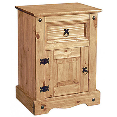 Dean 52cm W Solid Wood Bedside Table